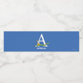 Dr. Seuss ABC: Letter A - White | Jouw namen toevo Waterfles Etiket (Enkel label)