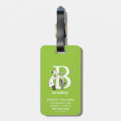 Dr. Seuss ABC: Letter B - White | Jouw namen toevo Bagagelabel (Achterkant verticaal)