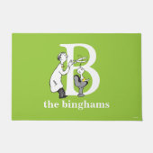 Dr. Seuss ABC: Letter B - White | Jouw namen toevo Deurmat (Voorkant)