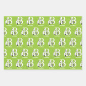 Dr. Seuss ABC: Letter B - White | Jouw namen toevo Inpakpapier Vel (Voorkant 3)