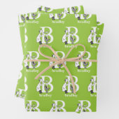 Dr. Seuss ABC: Letter B - White | Jouw namen toevo Inpakpapier Vel (In situ)