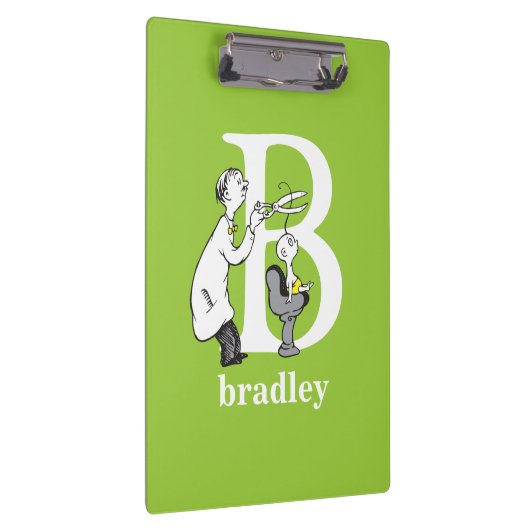 Dr. Seuss ABC: Letter B - White | Jouw namen toevo Klembord (Rechts)