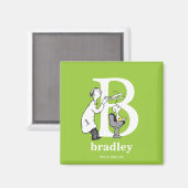 Dr. Seuss ABC: Letter B - White | Jouw namen toevo Magneet (Voorkant / Achterkant)