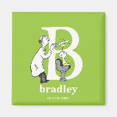 Dr. Seuss ABC: Letter B - White | Jouw namen toevo Magneet (Voorkant)