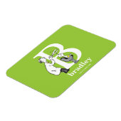 Dr. Seuss ABC: Letter B - White | Jouw namen toevo Magneet (Linkerzijde)