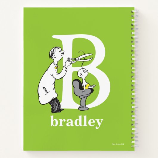 Dr. Seuss ABC: Letter B - White | Jouw namen toevo Notitieboek (Achterkant)