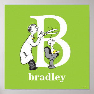 Dr. Seuss ABC: Letter B - White Jouw namen toevo Poster