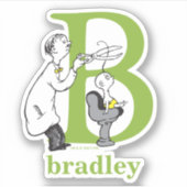 Dr. Seuss ABC: Letter B - White | Jouw namen toevo Sticker (Voorkant)