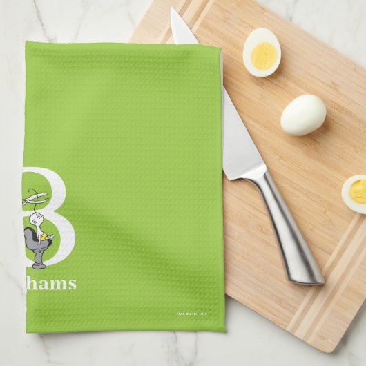 Dr. Seuss ABC: Letter B - White | Jouw namen toevo Theedoek (Quarter Fold)