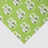 Dr. Seuss ABC: Letter B - White | Jouw namen toevo Tissuepapier (Detail)