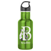 Dr. Seuss ABC: Letter B - White | Jouw namen toevo Waterfles (Voorkant)