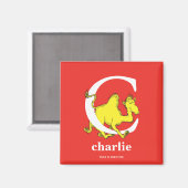 Dr. Seuss ABC: Letter C - White | Jouw namen toevo Magneet (Voorkant / Achterkant)