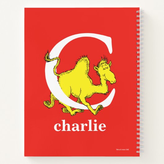 Dr. Seuss ABC: Letter C - White | Jouw namen toevo Notitieboek (Achterkant)