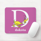 Dr. Seuss ABC: Letter D - White | Jouw namen toevo Muismat (Met muis)