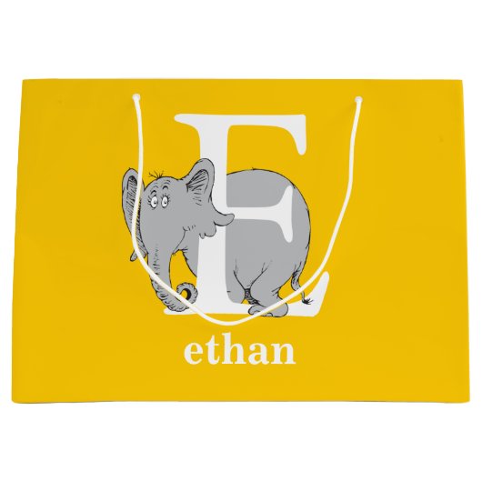 Dr. Seuss ABC: Letter E - White | Jouw namen toevo Groot Cadeauzakje (Voorkant)