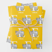 Dr. Seuss ABC: Letter E - White | Jouw namen toevo Inpakpapier Vel (In situ)