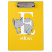 Dr. Seuss ABC: Letter E - White | Jouw namen toevo Klembord (Voorkant)
