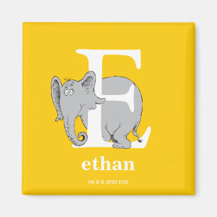 Dr. Seuss ABC: Letter E - White   Jouw namen toevo Magneet