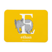 Dr. Seuss ABC: Letter E - White | Jouw namen toevo Magneet (Horizontaal)
