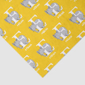 Dr. Seuss ABC: Letter E - White | Jouw namen toevo Tissuepapier (Detail)