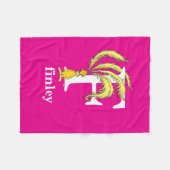 Dr. Seuss ABC: Letter F - White | Jouw namen toevo Fleece Deken (Voorkant (Horizontaal))