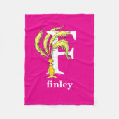 Dr. Seuss ABC: Letter F - White | Jouw namen toevo Fleece Deken (Voorkant)