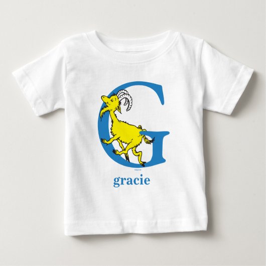 Dr. Seuss ABC: Letter G - Blue | Jouw namen toevoe (Voorkant)