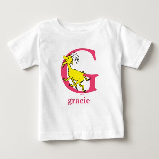 Dr. Seuss ABC: Letter G - Roze | Jouw namen toevoe (Voorkant)