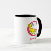 Dr. Seuss ABC: Letter G - Roze | Jouw namen toevoe Mok (Voorkant rechts)