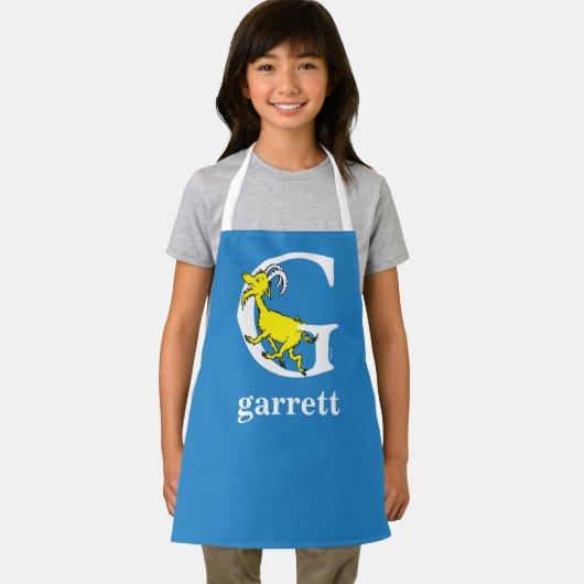 Dr. Seuss ABC: Letter G - White | Jouw namen toevo Schort (Insitu)