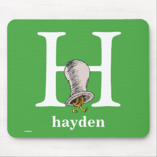 Dr. Seuss ABC: Letter H - White   Jouw namen toevo Muismat