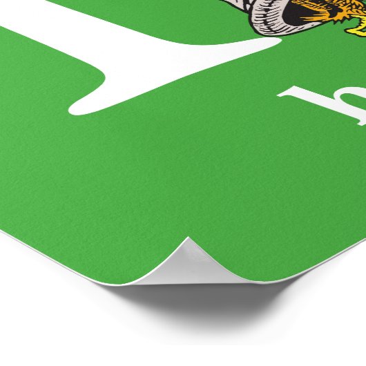 Dr. Seuss ABC: Letter H - White | Jouw namen toevo Poster (Hoek)