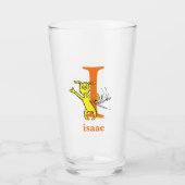 Dr. Seuss ABC: Letter I - Oranje | Jouw namen toev Glas (Voorkant)