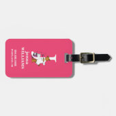 Dr. Seuss ABC: Letter J - White | Jouw namen toevo Bagagelabel (Voorkant horizontaal)