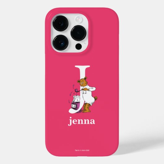 Dr. Seuss ABC: Letter J - White | Jouw namen toevo Case-Mate iPhone Case (Achterkant)