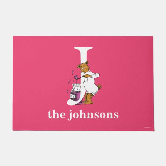Dr. Seuss ABC: Letter J - White | Jouw namen toevo Deurmat (Voorkant)