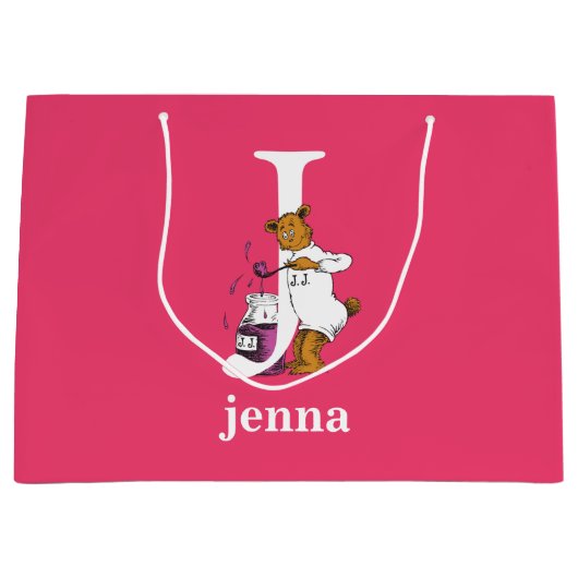 Dr. Seuss ABC: Letter J - White | Jouw namen toevo Groot Cadeauzakje (Voorkant)