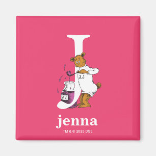 Dr. Seuss ABC: Letter J - White Jouw namen toevo Magneet
