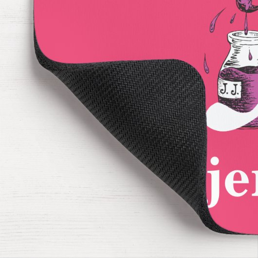 Dr. Seuss ABC: Letter J - White | Jouw namen toevo Muismat (Hoek)