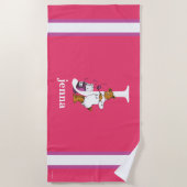 Dr. Seuss ABC: Letter J - White | Jouw namen toevo Strandlaken (Voorkant)