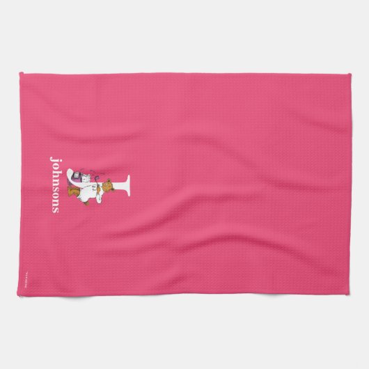 Dr. Seuss ABC: Letter J - White | Jouw namen toevo Theedoek (Horizontaal)