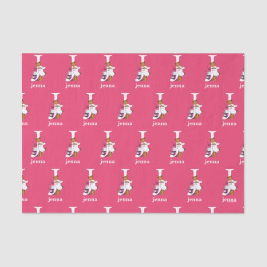 Dr. Seuss ABC: Letter J - White | Jouw namen toevo Tissuepapier (Voorkant)