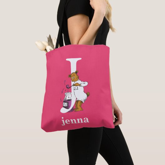 Dr. Seuss ABC: Letter J - White | Jouw namen toevo Tote Bag (Dichtbij)