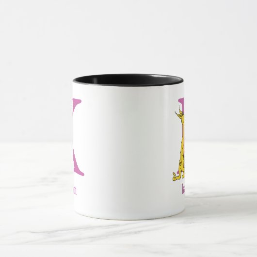 Dr. Seuss ABC: Letter K - Paars | Jouw namen toevo Mok (Midden)