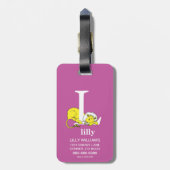 Dr. Seuss ABC: Letter L - White | Jouw namen toevo Bagagelabel (Achterkant verticaal)