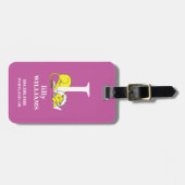 Dr. Seuss ABC: Letter L - White | Jouw namen toevo Bagagelabel (Voorkant horizontaal)