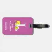 Dr. Seuss ABC: Letter L - White | Jouw namen toevo Bagagelabel (Achterkant horizontaal)