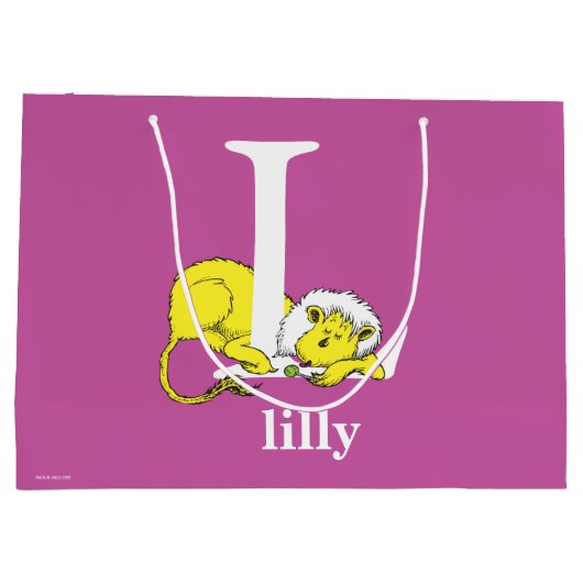 Dr. Seuss ABC: Letter L - White | Jouw namen toevo Groot Cadeauzakje (Achterkant)