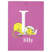 Dr. Seuss ABC: Letter L - White | Jouw namen toevo Klembord (Achterkant)