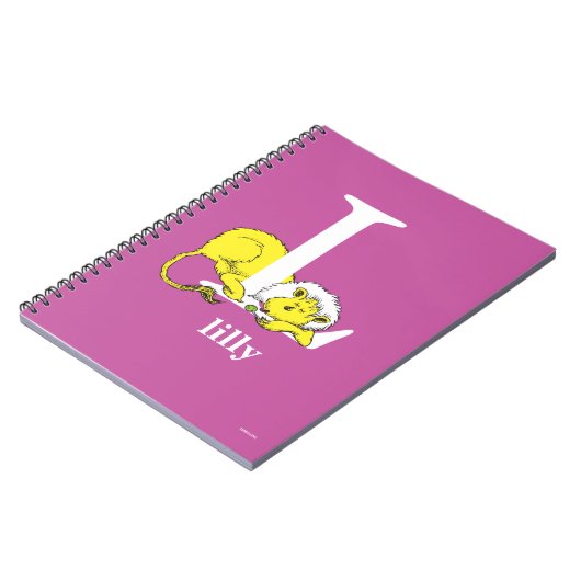 Dr. Seuss ABC: Letter L - White | Jouw namen toevo Notitieboek (Linkerzijde)